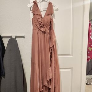 Brand New Shein Asymmetrical Dress Dusty Pink Size M(6)